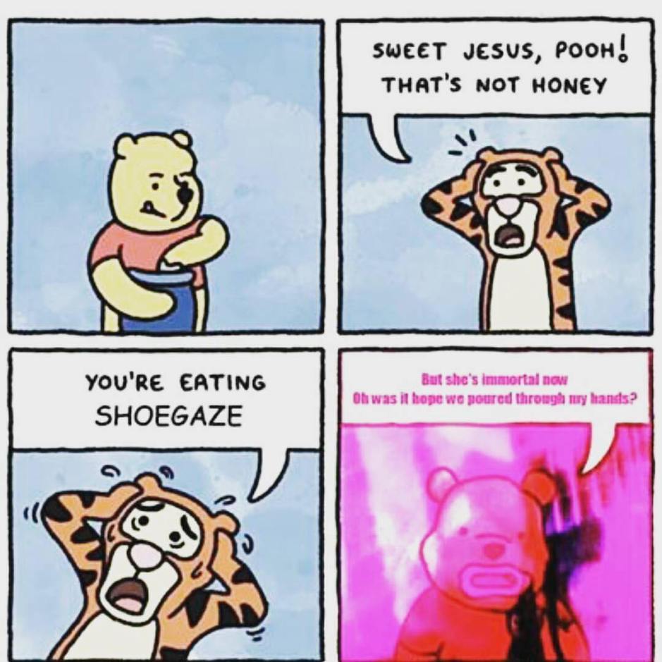 winnie the pooh shoegaze meme
